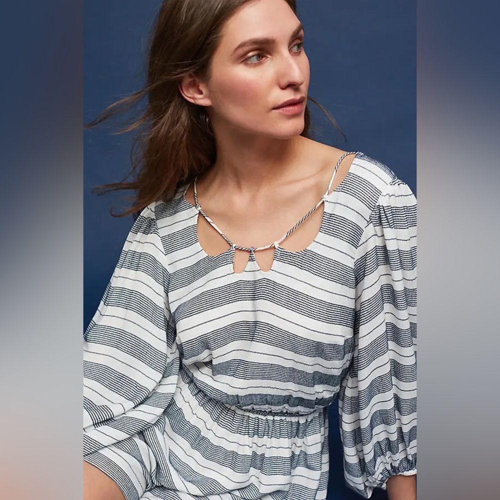Anthropologie Holding Horses Annamaria
Striped Romper sz medium